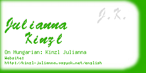 julianna kinzl business card